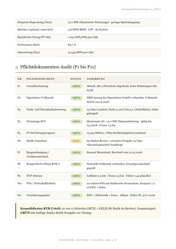 Seite 4 des Muster-Prüfberichts